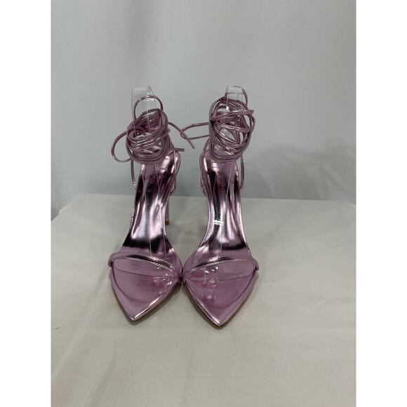 Tony Bianco 'Miah' Purple Leather Stiletto Heel Sandal Size 8 - Picture 2 of 6